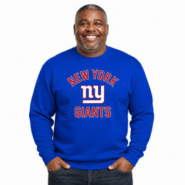 New York Giants  NFL Gameday Crewneck Sweatshirt Fleece Pullover Men Women - Royal