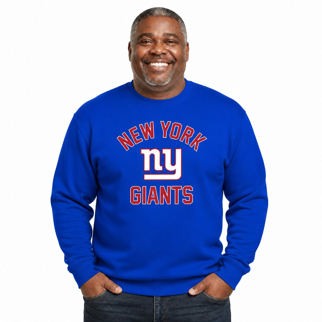 New York Giants  NFL Gameday Crewneck Sweatshirt Fleece Pullover Men Women - Royal