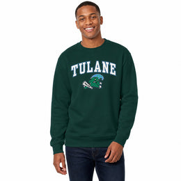 Tulane Green Wave NCAA Fleece Crewneck Sweatshirt for Men and Women - Green