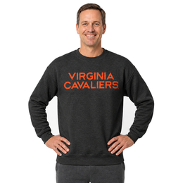 Virginia Cavaliers  NCAA Unisex Adult Crewneck Fleece Sweatshirt - Graphite