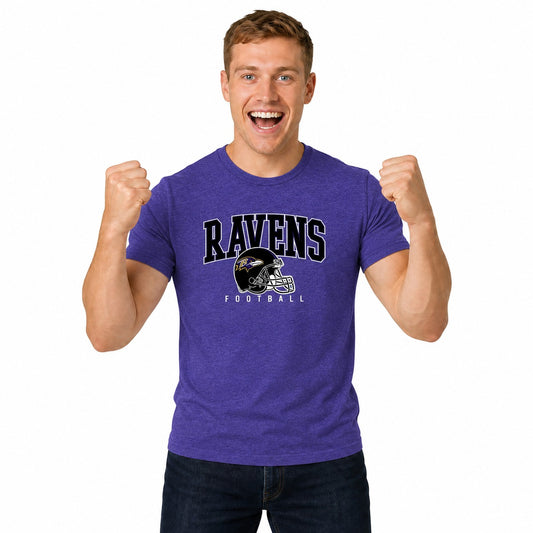 Baltimore Ravens  NFL All Star Heather Tag-Less T-Shirt - Purple Heather