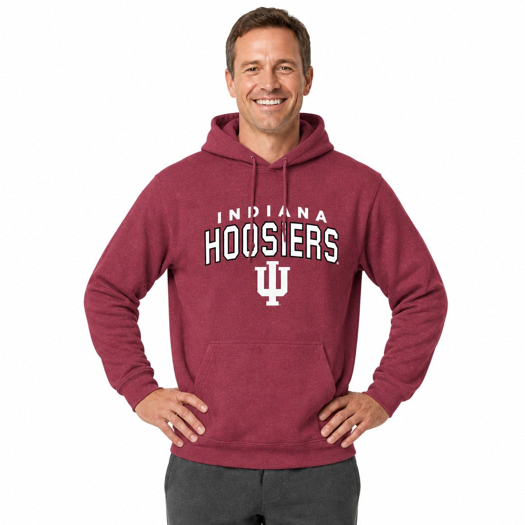 Indiana Hoosiers  Starting Fresh Fleece Hoodie - Cardinal Heather