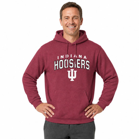 Indiana Hoosiers  Starting Fresh Fleece Hoodie - Cardinal Heather