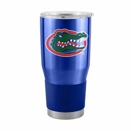Florida Gators NCAA University 30oz Stainless Steel Vacuum Insulated Game Day Tumbler with Silicone Grip - Royal