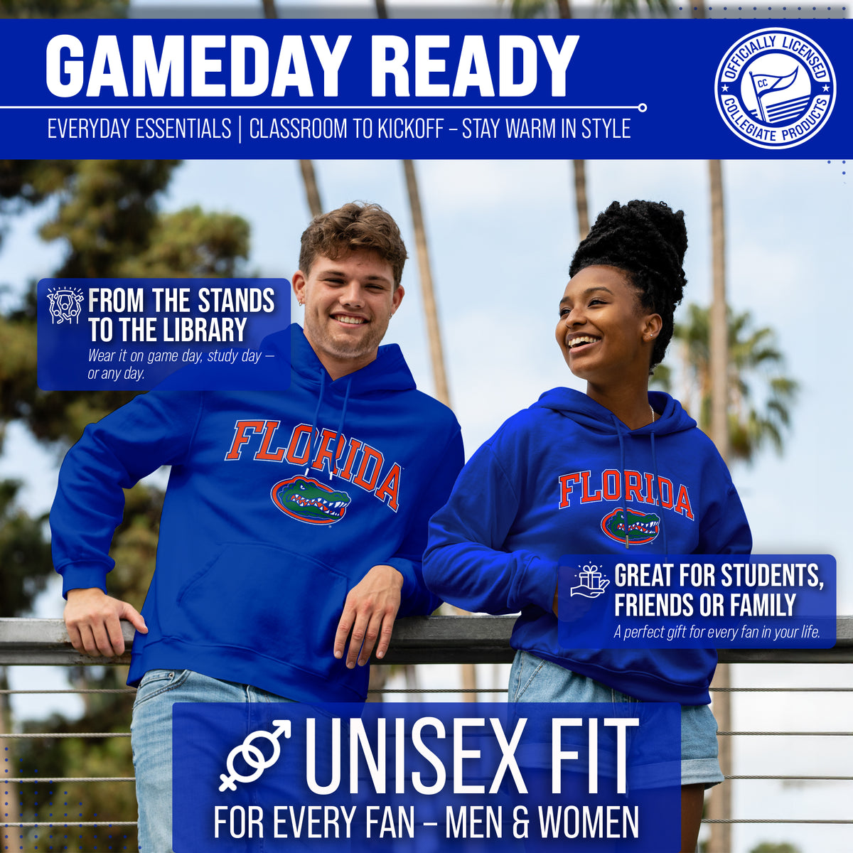 FLA Arch & Logo Gameday Hoodie - Royal