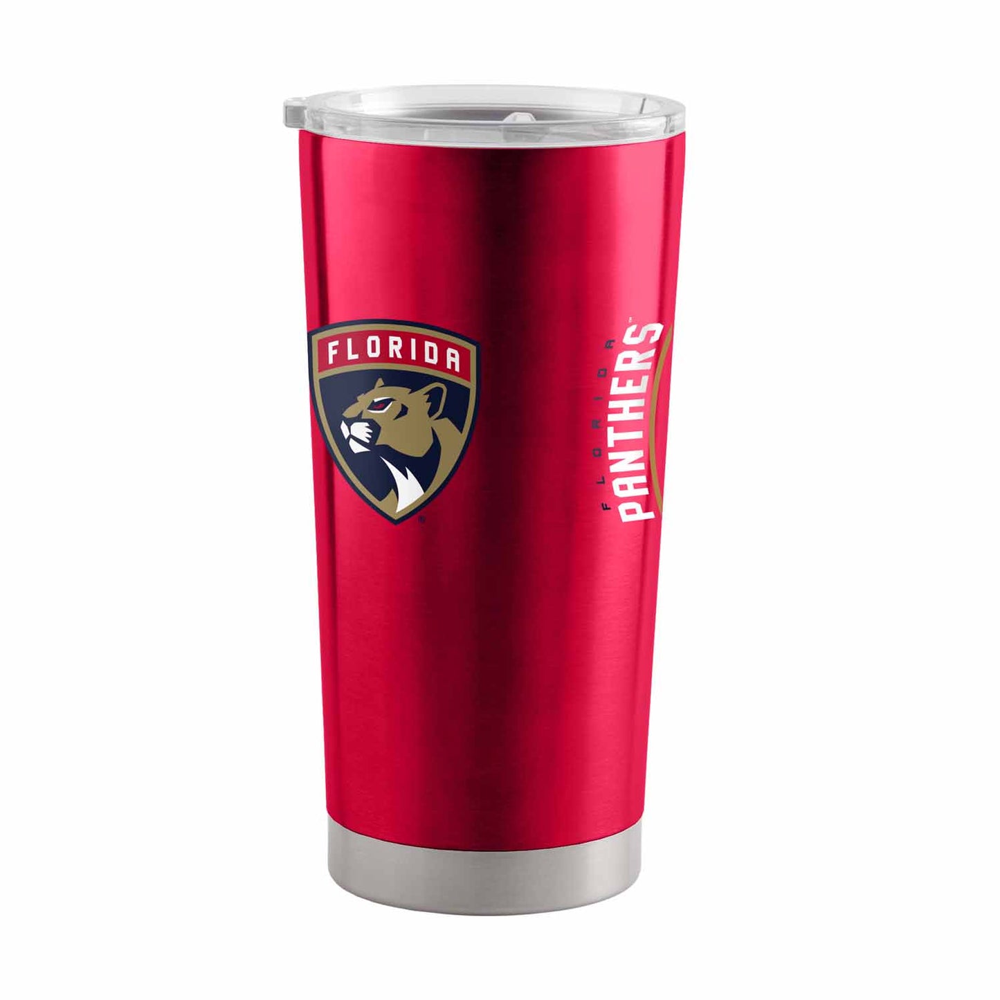 Florida Panthers NHL Hockey 20oz Stainless Steel Vacuum Insulated Game Day Tumbler with Silicone Grip - Red
