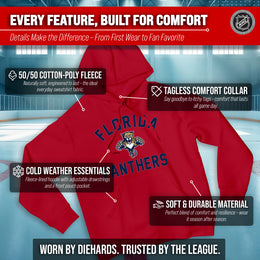 Florida Panthers Hoodie Pullover Sweatshirt - Red