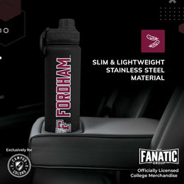 Fordham Rams NCAA Stainless Steel Water Bottle - Black