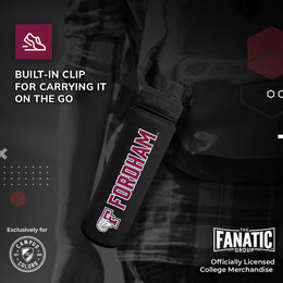Fordham Rams NCAA Stainless Steel Water Bottle - Black