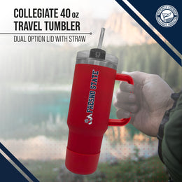 Fresno State Bulldogs College & University 40 oz Travel Tumbler With Handle - Red