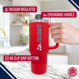 Fresno State Bulldogs Collegiate 40oz Stainless Steel Travel Tumbler with Handle for Alumni - Red