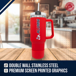 Fresno State Bulldogs Collegiate 40oz Stainless Steel Travel Tumbler with Handle for Alumni - Red