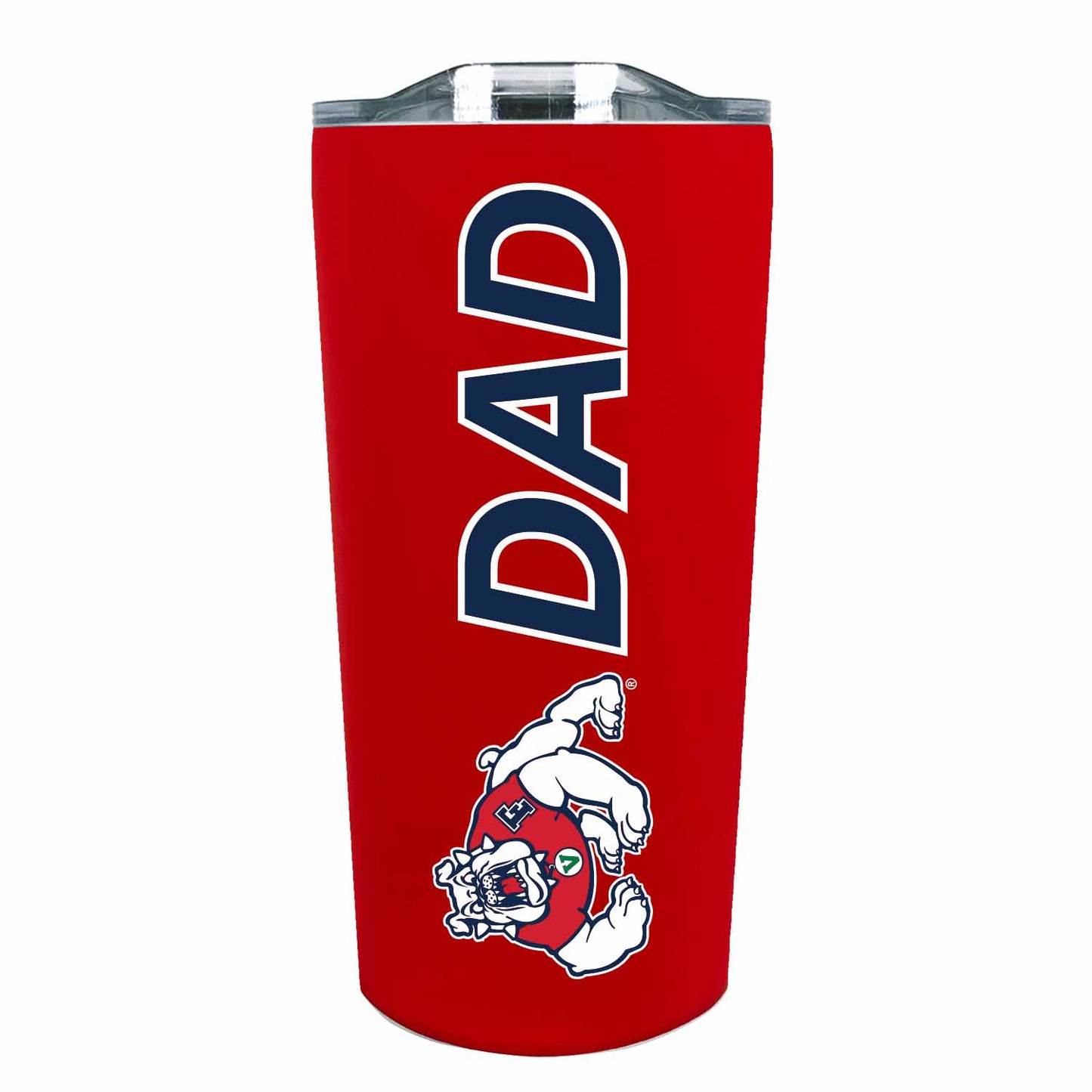 Fresno State Bulldogs NCAA Stainless Steel Travel Tumbler for Dad - Red