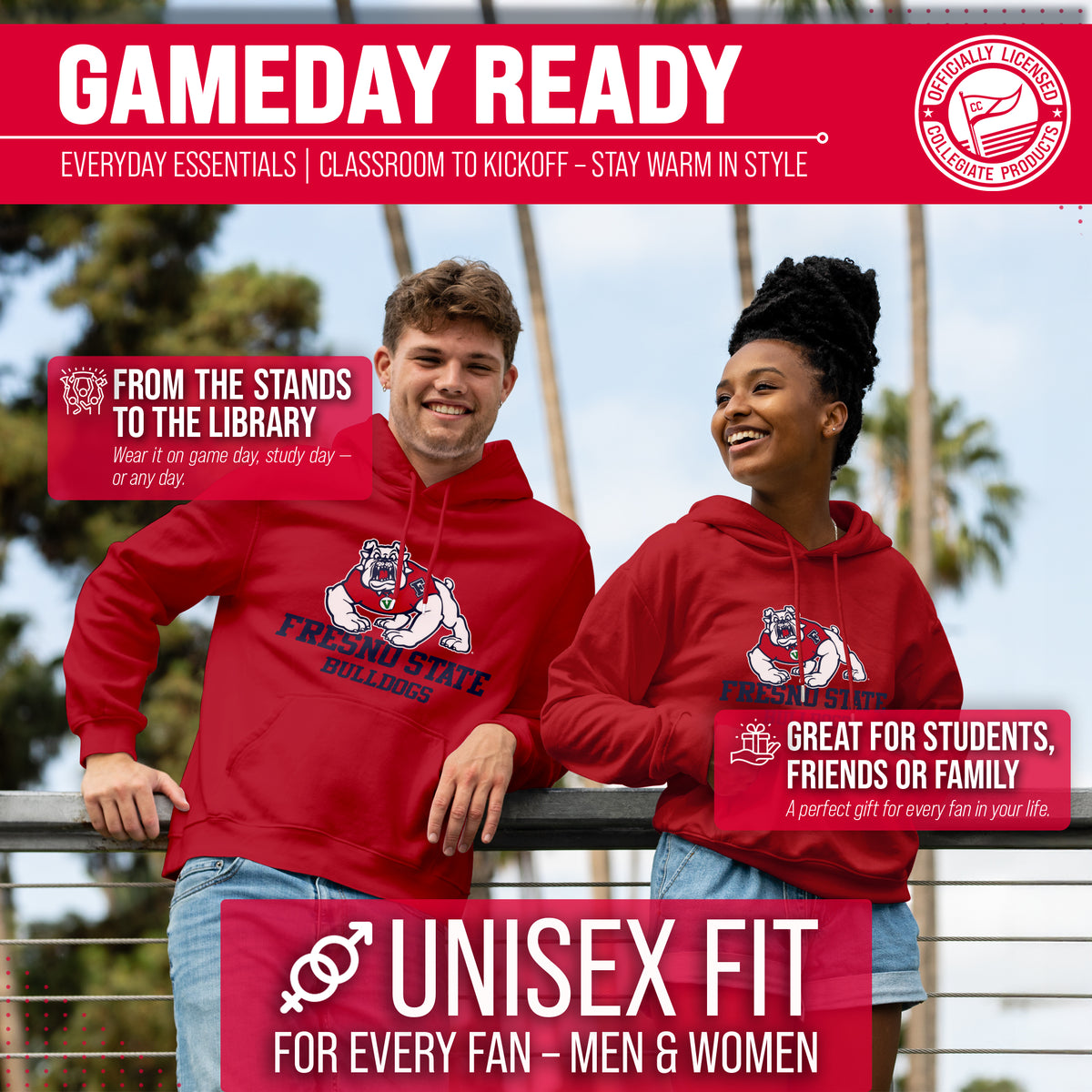 FRES Arch & Logo Gameday Hoodie - Red