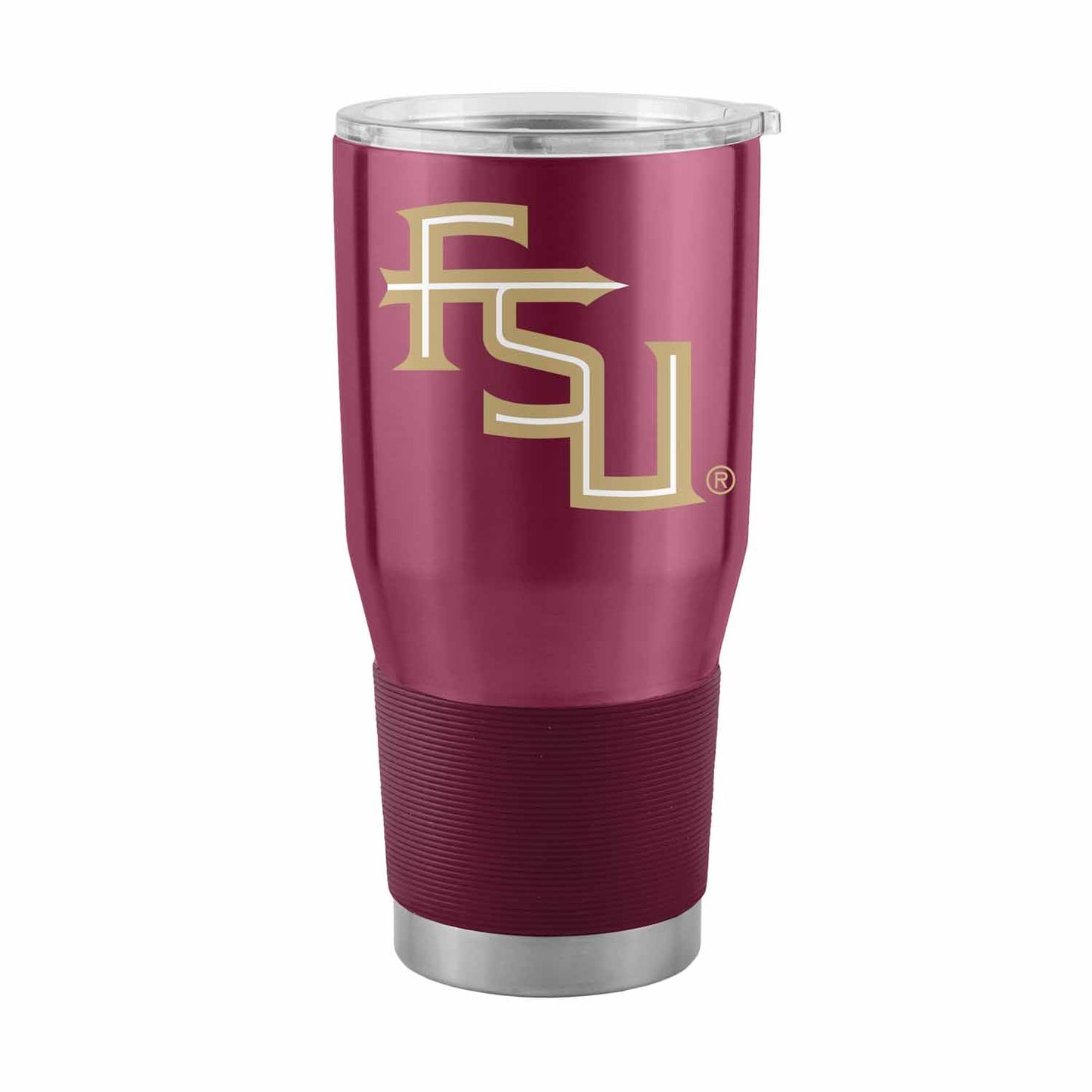 Florida State Seminoles NCAA University 30oz Stainless Steel Vacuum Insulated Game Day Tumbler with Silicone Grip - Maroon