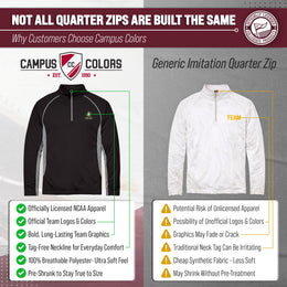 Florida State Seminoles Mens NCAA Campus Classic Long Sleeve 1/4 Zip Windshirt - Black