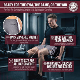 Florida State Seminoles NCAA Men’s University Athletic Performance Shorts - Gray Heather
