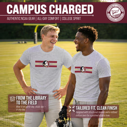 Florida State Seminoles Unisex NCAA Scholarship Cloud Jersey Athletic Short Sleeve Performance Tee - Gray Heather