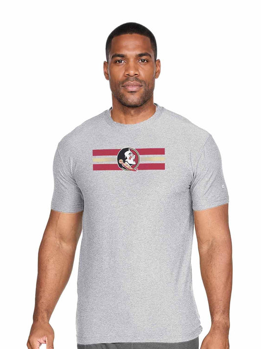 Florida State Seminoles  Scholarship Cloud Jersey Short Sleeve Tee - Gray Heather