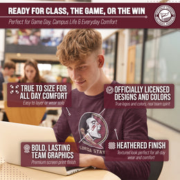 Florida State Seminoles NCAA MVP Adult Long-Sleeve Shirt - Maroon