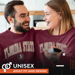 Florida State Seminoles NCAA Adult Tackle Twill Crewneck Sweatshirt - Maroon