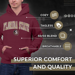 Florida State Seminoles NCAA Adult Tackle Twill Hooded Sweatshirt - Maroon