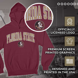 Florida State Seminoles NCAA Adult Tackle Twill Hooded Sweatshirt - Maroon