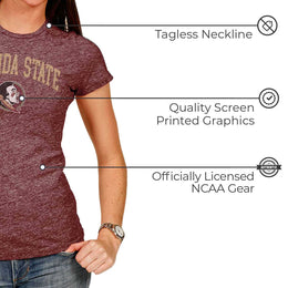 Florida State Seminoles University Women's T-Shirt  - Maroon