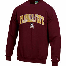 Florida State Seminoles Adult Tackle Twill Crewneck - Cardinal