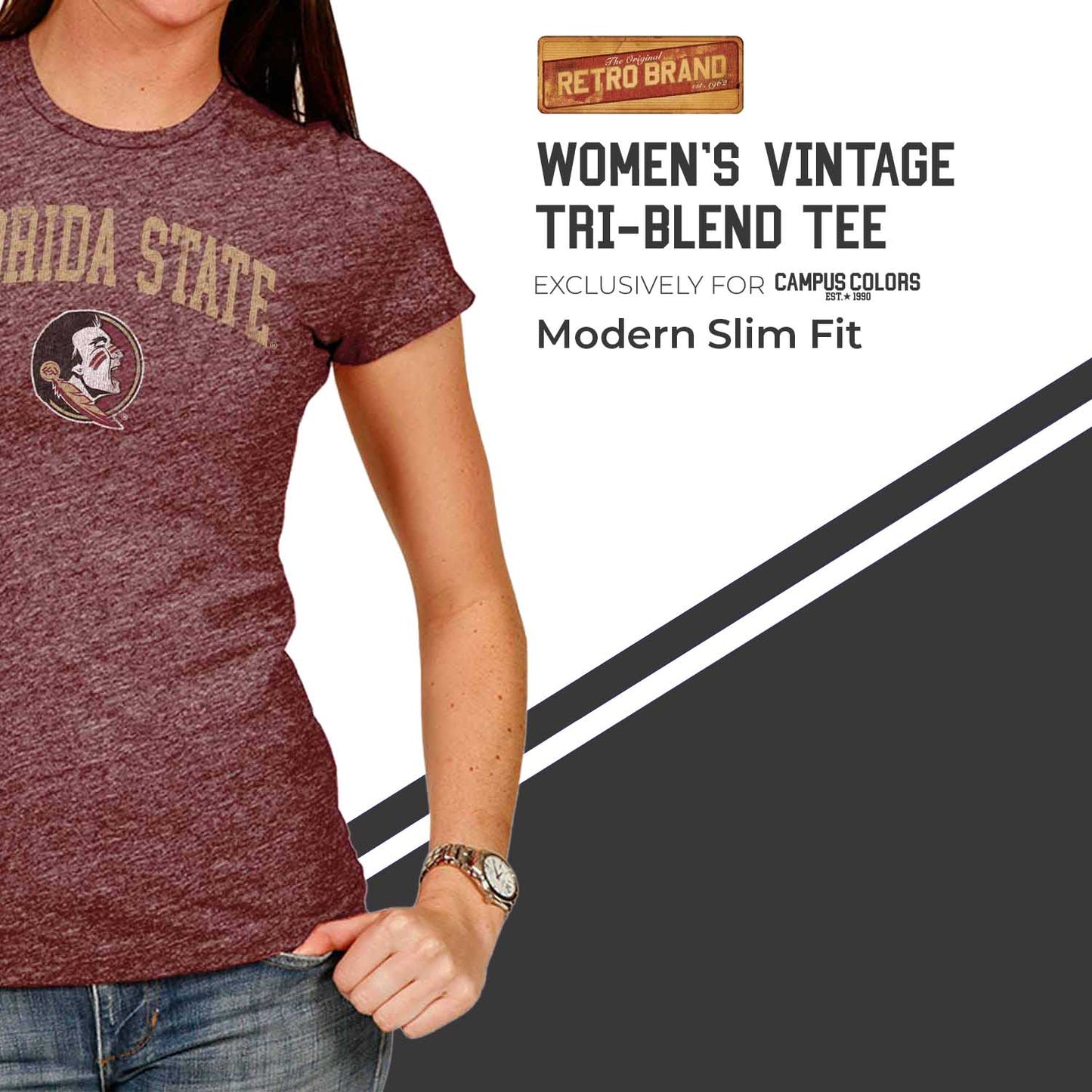 Florida State Seminoles University Women's T-Shirt  - Maroon