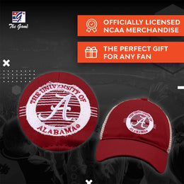Alabama Crimson Tide The Game NCAA  Patch Meshback Snapback Hat - Cardinal