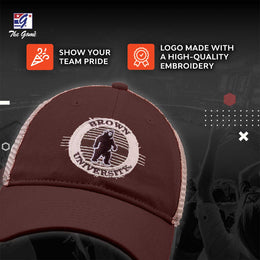 Brown Bears The Game NCAA  Patch Meshback Snapback Hat - Brown
