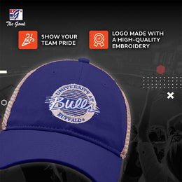Buffalo Bulls The Game NCAA  Patch Meshback Snapback Hat - Royal