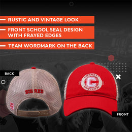 Cornell Big Red The Game NCAA  Patch Meshback Snapback Hat - Red
