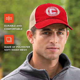 Cornell Big Red The Game NCAA  Patch Meshback Snapback Hat - Red