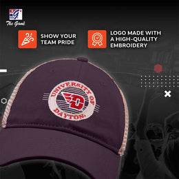 Dayton Flyers The Game NCAA  Patch Meshback Snapback Hat - Navy