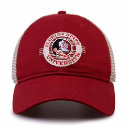 Florida State Seminoles The Game NCAA  Patch Meshback Snapback Hat - Cardinal