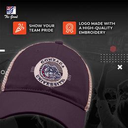 Gonzaga Bulldogs The Game NCAA  Patch Meshback Snapback Hat - Navy
