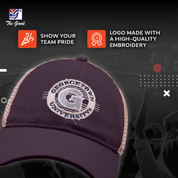 Georgetown Hoyas The Game NCAA  Patch Meshback Snapback Hat - Navy