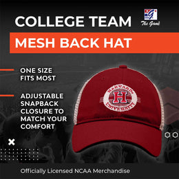 Harvard Crimson The Game NCAA  Patch Meshback Snapback Hat - Maroon