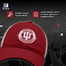 Indiana Hoosiers The Game NCAA  Patch Meshback Snapback Hat - Cardinal