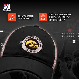 Iowa Hawkeyes The Game NCAA  Patch Meshback Snapback Hat - Black