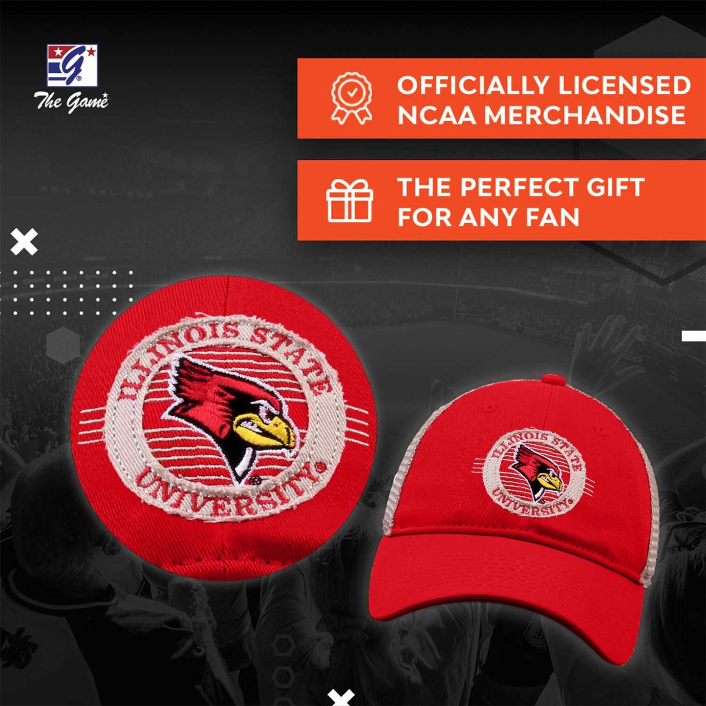 Illinois State Redbirds The Game NCAA  Patch Meshback Snapback Hat - Red