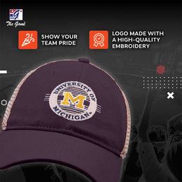 Michigan Wolverines The Game NCAA  Patch Meshback Snapback Hat - Navy