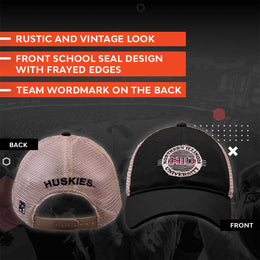 Northern Illinois Huskies The Game NCAA  Patch Meshback Snapback Hat - Black