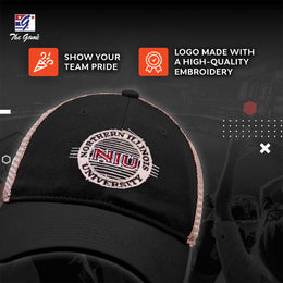 Northern Illinois Huskies The Game NCAA  Patch Meshback Snapback Hat - Black
