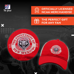 New Mexico Lobos The Game NCAA  Patch Meshback Snapback Hat - Red