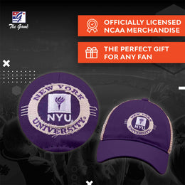 NYU Violets The Game NCAA  Patch Meshback Snapback Hat - Purple