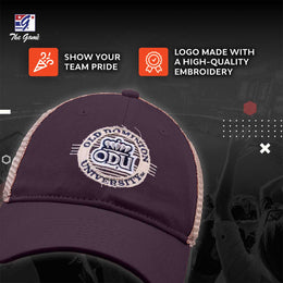 Old Dominion Monarchs The Game NCAA  Patch Meshback Snapback Hat - Navy