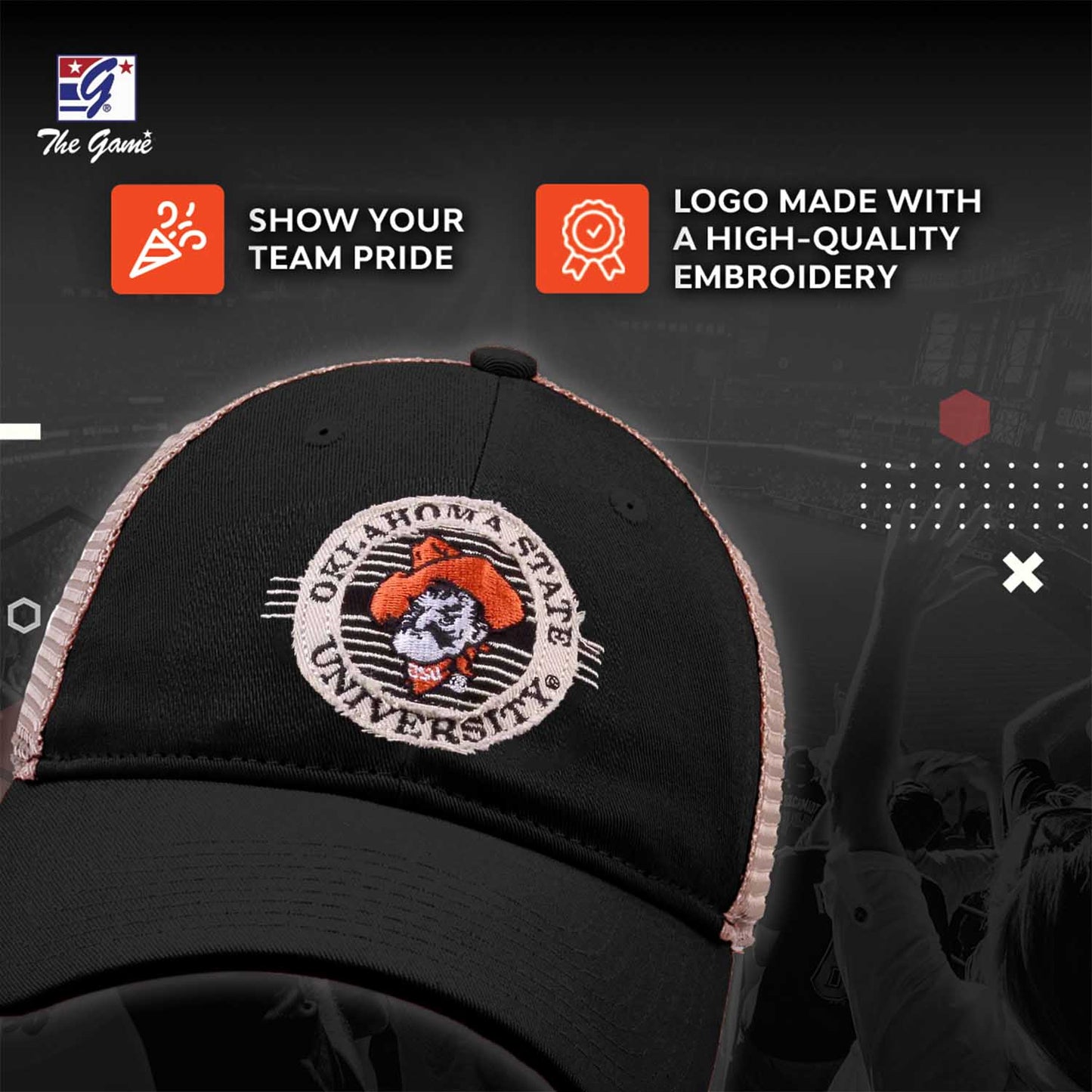 Oregon State Beavers The Game NCAA  Patch Meshback Snapback Hat - Black
